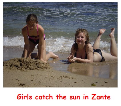 Girls go to Zante